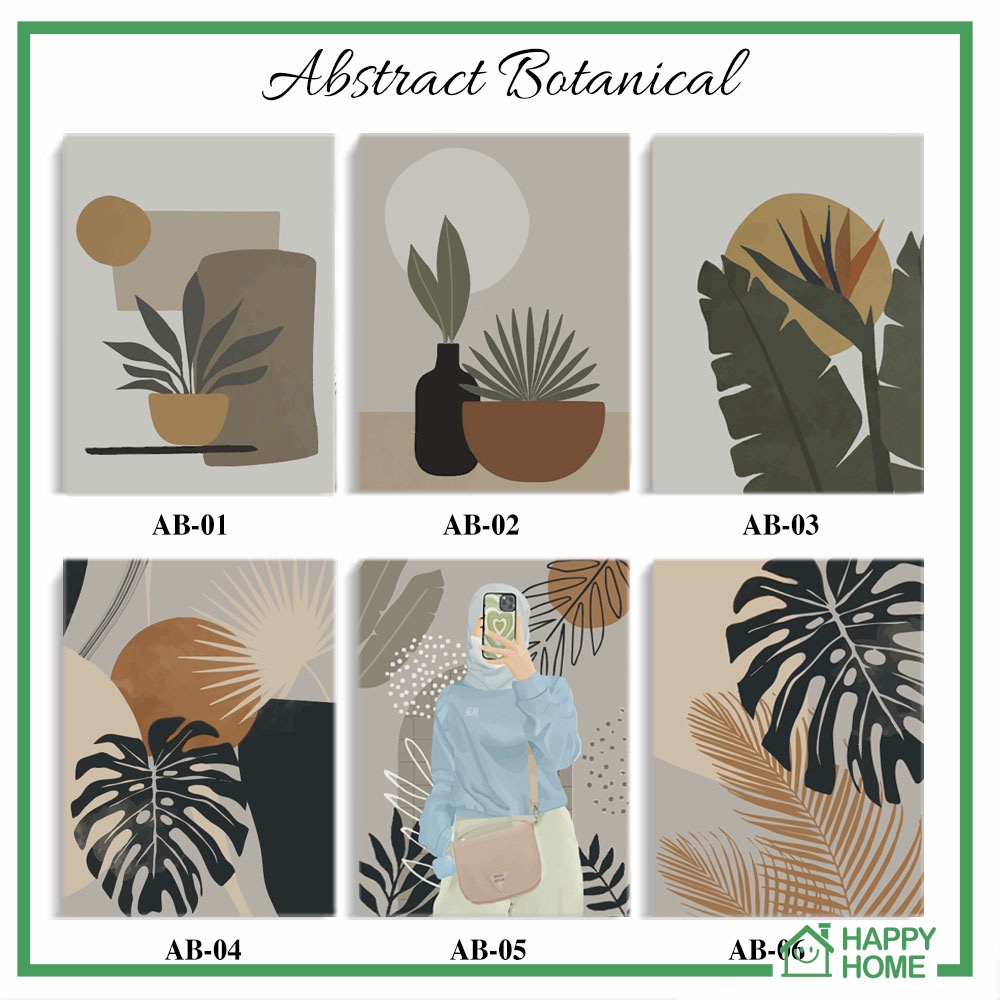 Walldecor Abstrak Minimalis Face Art Hiasan Dinding Nordic Waldecor