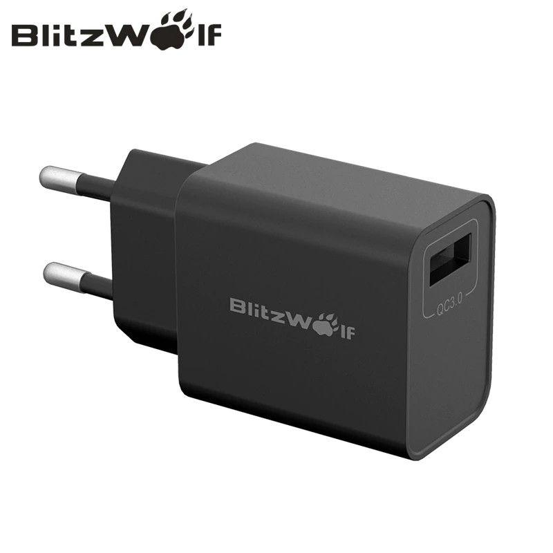 adapter BlitzWolf BW-S9 18W USB Charger QC3.0 FCP AFC BC1.2 US/EU/AU/UK Plug Fast Charing Wall