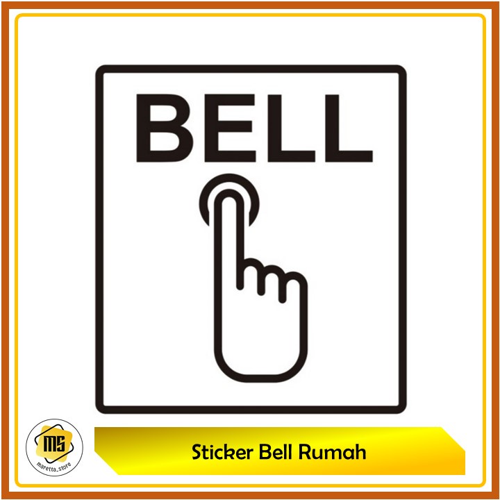 Stiker Penunjuk Bell Rumah