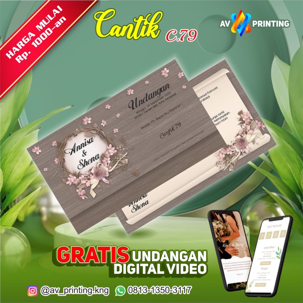 

Cetak Undangan Cantik 79 Murah