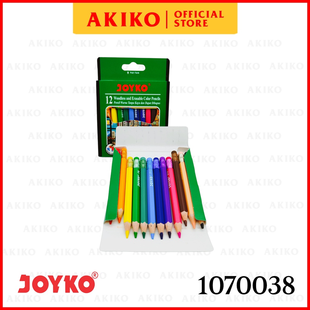 

CP-120 Pensil Warna Erasable Joyko (Bisa Di Hapus)