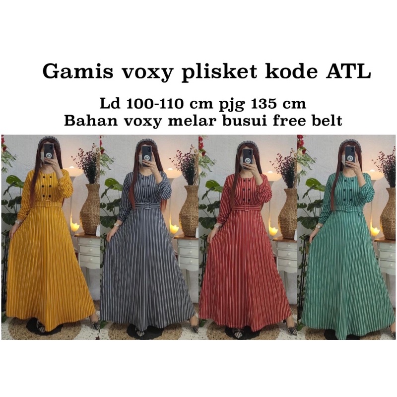 Gamis voxy plisket busui kode ATL