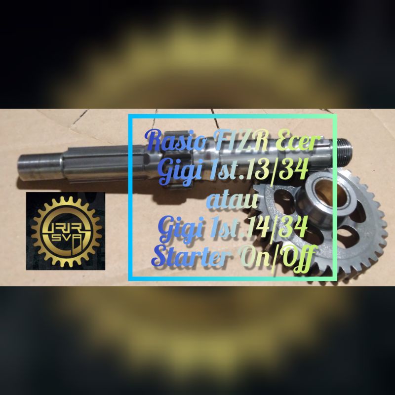 Gigi Rasio Racing F1ZR (FIZR) (FIZ R) (Force 1) Drag Road Race Ecer Gigi 1st.13/34  atau Gigi 1st.14