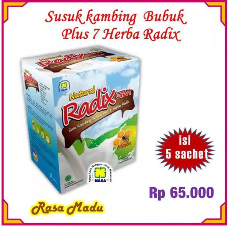 

Natural Radix GM Susu Kambing Etawa Original Nasa