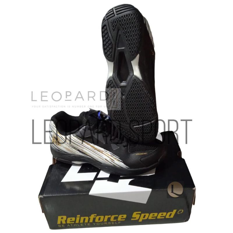 Sepatu Badminton RS JF Ltd 2 Hitam/Putih / Sepatu RS Jeffer