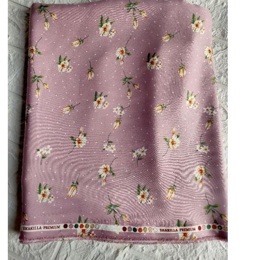 BISA COD 2.2 Kain Shakila Motif Bunga Premium Quality Anggrek n polkadot Melati harga setengah meter