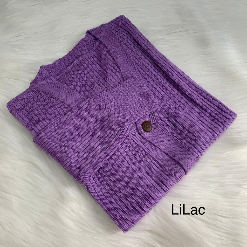 WILLY CARDY - Cardigan Kancing Batok - Cardigan Crop Rajut - Cardigan Crop - Kardigan basic Polos Kardigan Rajut Wanita - Knit Kardigan - Cardigan Rajut Kancing / Willy Crop Cardy Rajut-lilac