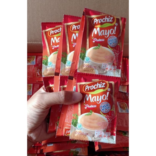 agen distributor makanan ringan sembako prochiz mayo pedas salad dressing mayonaise pack murah