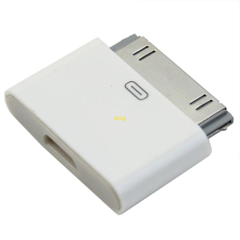 btsg 1Pc for iPhone 4 4S Micro USB Female To 30 Pin Male Data Charge Converter Adapter