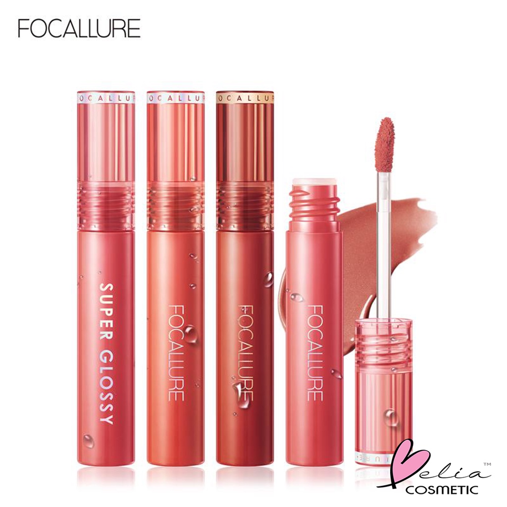 ❤ BELIA ❤ FOCALLURE Super Glossy Tint FA208 | Lip Gloss | Lip Clear | Lip Tint | BPOM