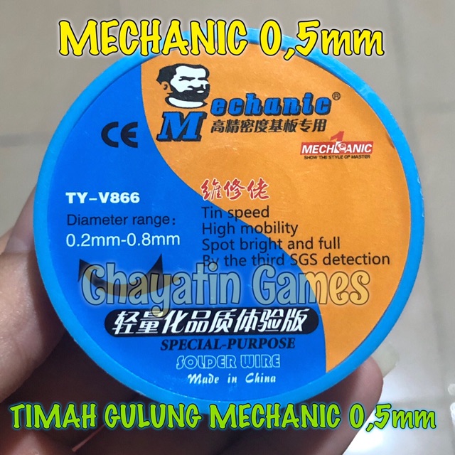 TIMAH MECHANIC / MEKANIK 0,5 MM BIRU