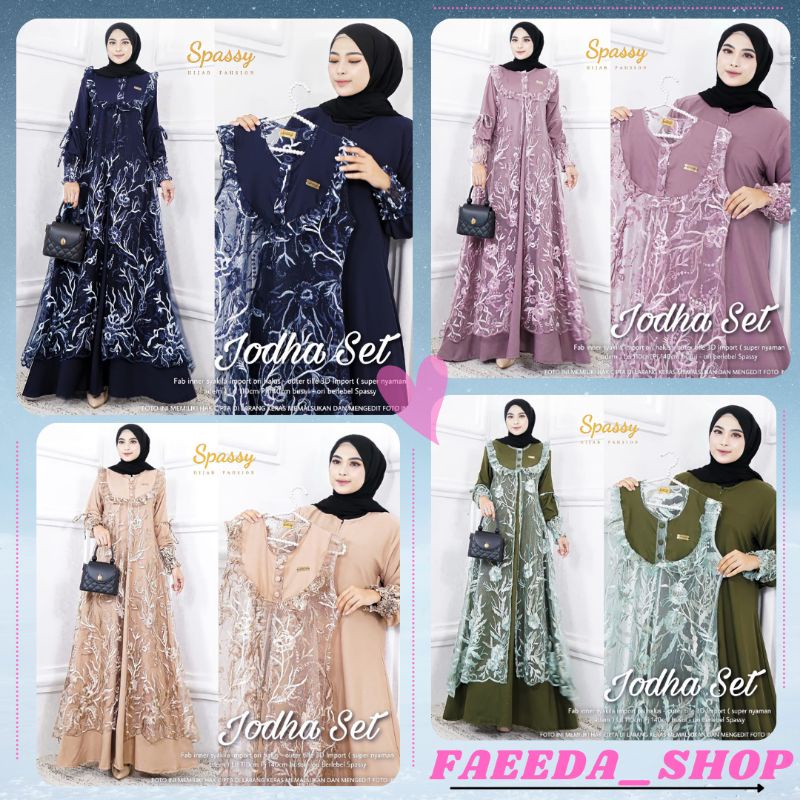 BAJU GAMIS CANTIK BEST SELLER WANITA MUSLIMAH SYARI || DRESS IBU REMAJA SETELAN MODIS PESTA BROKAT B