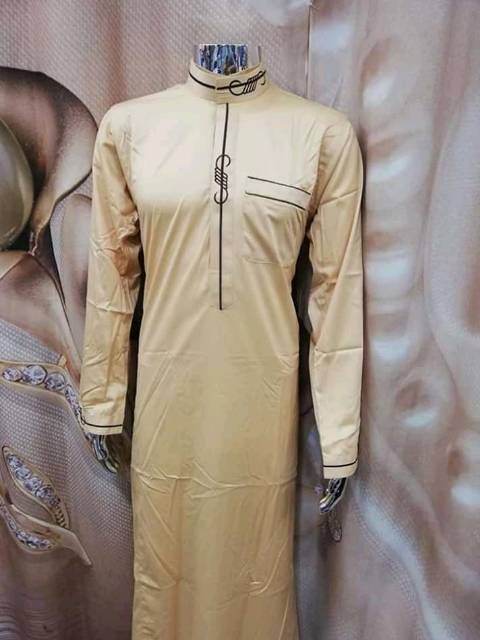 Jubah pria Daffa haromain motih bordil premium import mesir