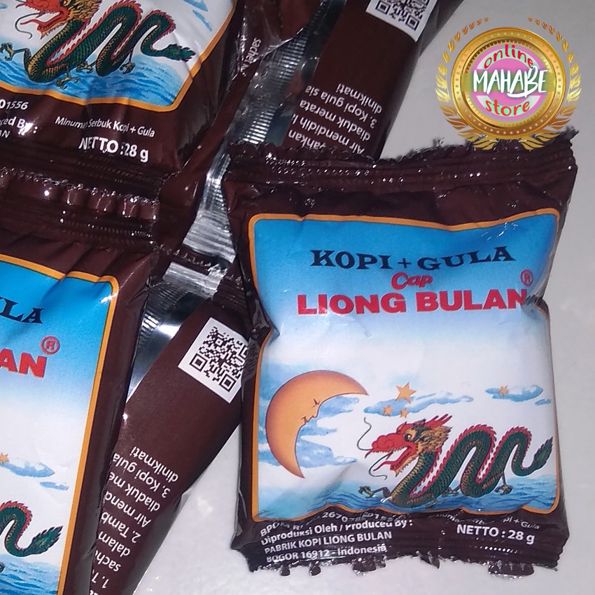 

Kopi Liong Bulan plus Gula sachet 25gram Kopi Legendaris