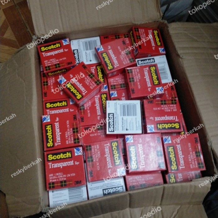 

Hemat 3M Scotch Tape Magic 600 Isolasi 3/4X36 Y Bening Kuat Murah