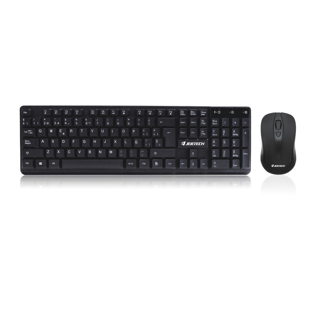 1 Set Paket Keyboard and Mouse Jertech KM300 Wireless - ACS