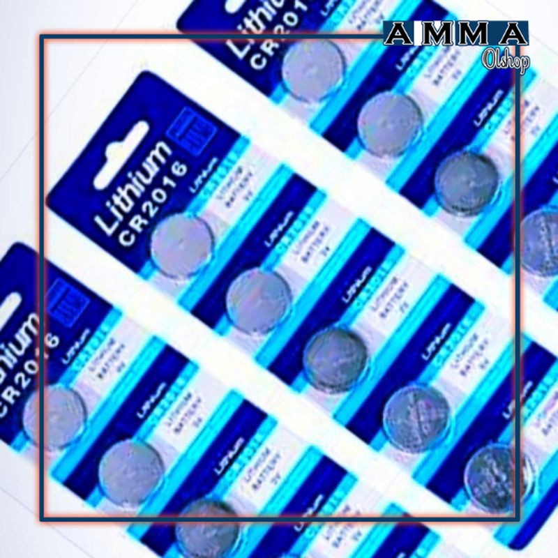 Baterai PDA atau Bios atau Kolkulator Kode CR2016 Besar Batterai Remote atau Tongsis Tripod Remot Ka