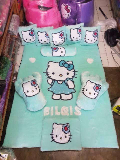 KARPET FULLSET FREE NaMA KARAKTER HELLO KITTY / SURPET KARAKTER 5cm FULLSET