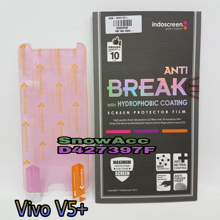 Anti Gores indoscreen Anti Break Vivo V5 Plus