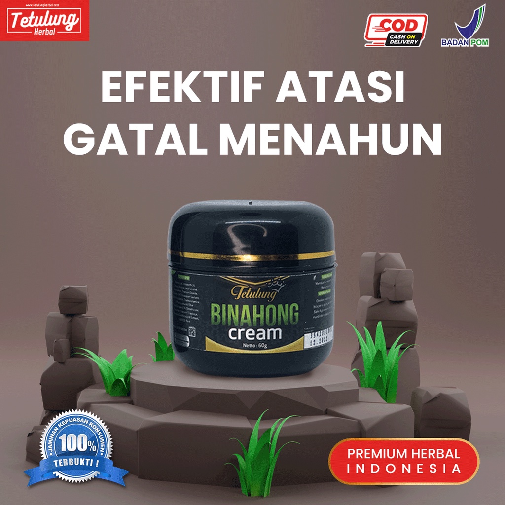 SALEP OBAT GATAL GATAL PADA KULIT AMPUH HERBAL ORIGINAL BINAHONG BPOM - 60 gram