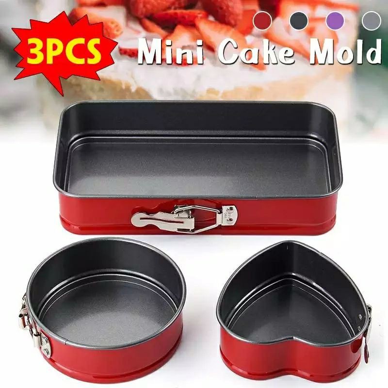 Set Loyang Alat Cetakan Kue 3 in 1 / Mini Cake Mold 3 in 1