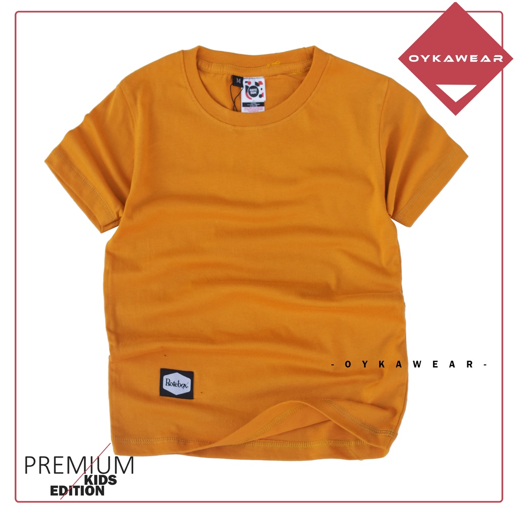 Rotebox Kaos Polos Distro Anak Laki Laki Umur 1-12 Tahun