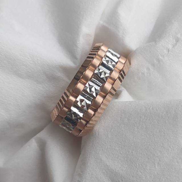 Cincin rolex emas 750 berat 7.10gr