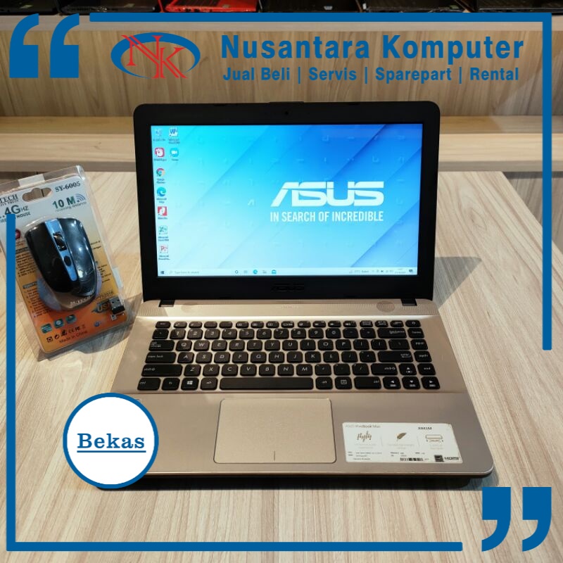 Laptop ASUS X441M - Hitam (celeron N4000) Ram 4gb Hdd 1tb