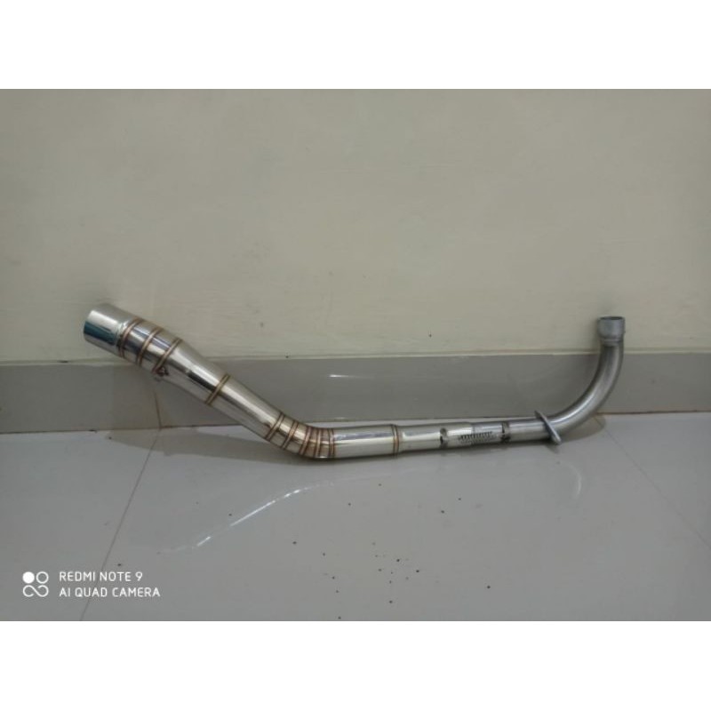 Pipa knalpot bebek . Leher knalpot kolong revo absolute revo buat knalpot bebek drag