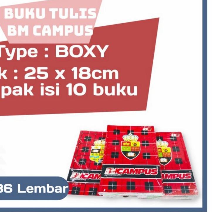 

[QiG㊍] Buku tulis Campus Bmc 36 lembar ( 10 buku ) /Barang diskon
