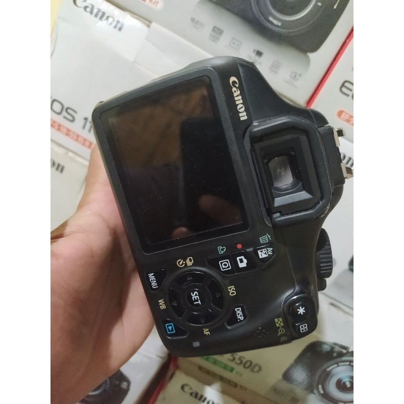 kamera canon eos dslr body 1100d + lensa fix 50 mm STM