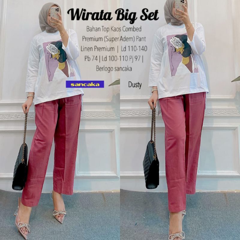 WIRATA BIG SET | SETELAN COMBED PREMIUM SUPER ADEM TERMURAH