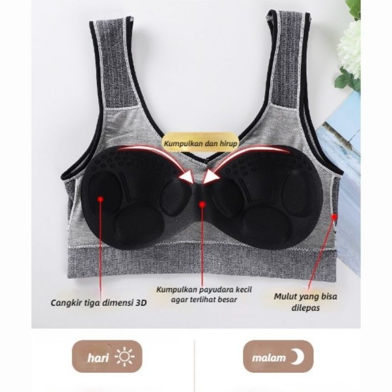 My Bra-032 Hot Sale sport bra Bra Wanita Model Tanpa Kawat Dengan Bahan Halus Dan Hiasan Renda Sexy