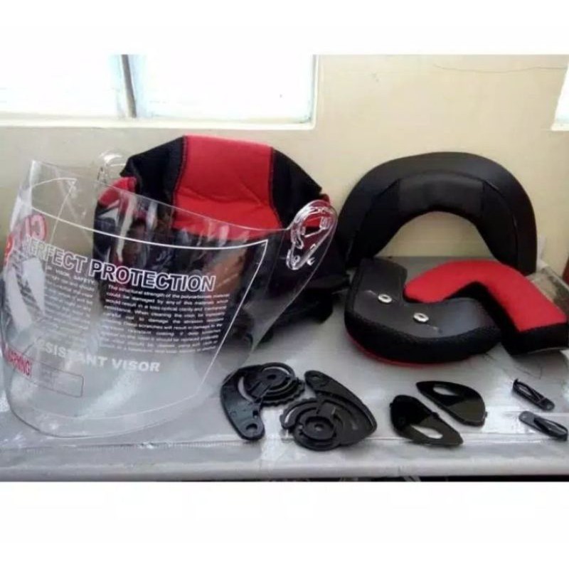 BUSA HELM NHK R6 FULL SET KANCING BESI + KACA HELM NHK R6