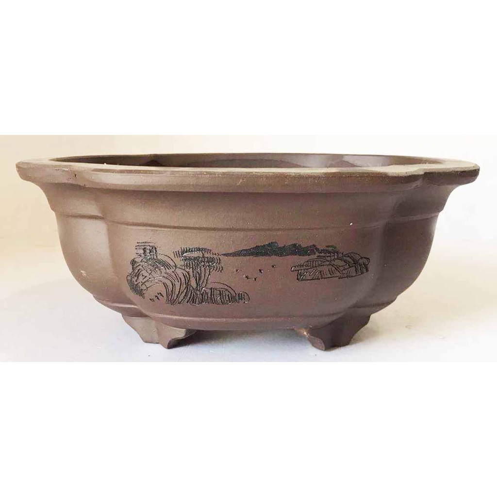 Pot Bonsai Keramik Cina GP-34 Ukuran 20 x 20 x 9.5 cm