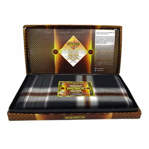 Sarung Tenun Wadimor Coklat Hitam