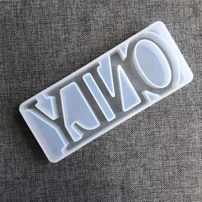 SIY  DIY Crystal Epoxy Mold Handmade Pendant Crafts Letters Shape High Mirror Mould