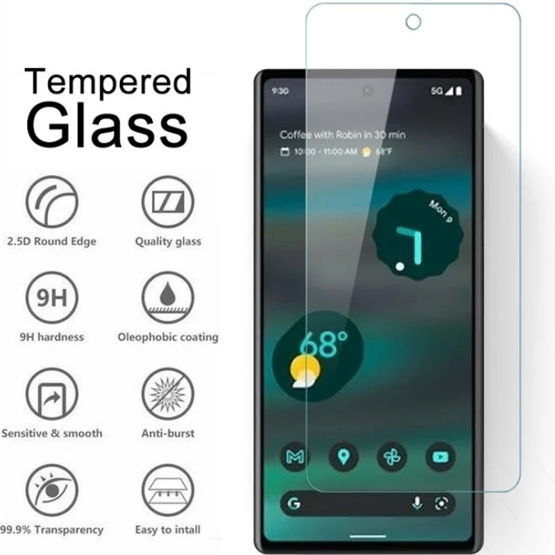Pelindung Layar Tempered Glass 9H HD Bening Untuk Google Pixel 6A 5G