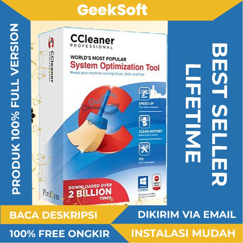 [FULL VERSION] CCleaner Pro 5 LIFETIME - GARANSI AKTIVASI