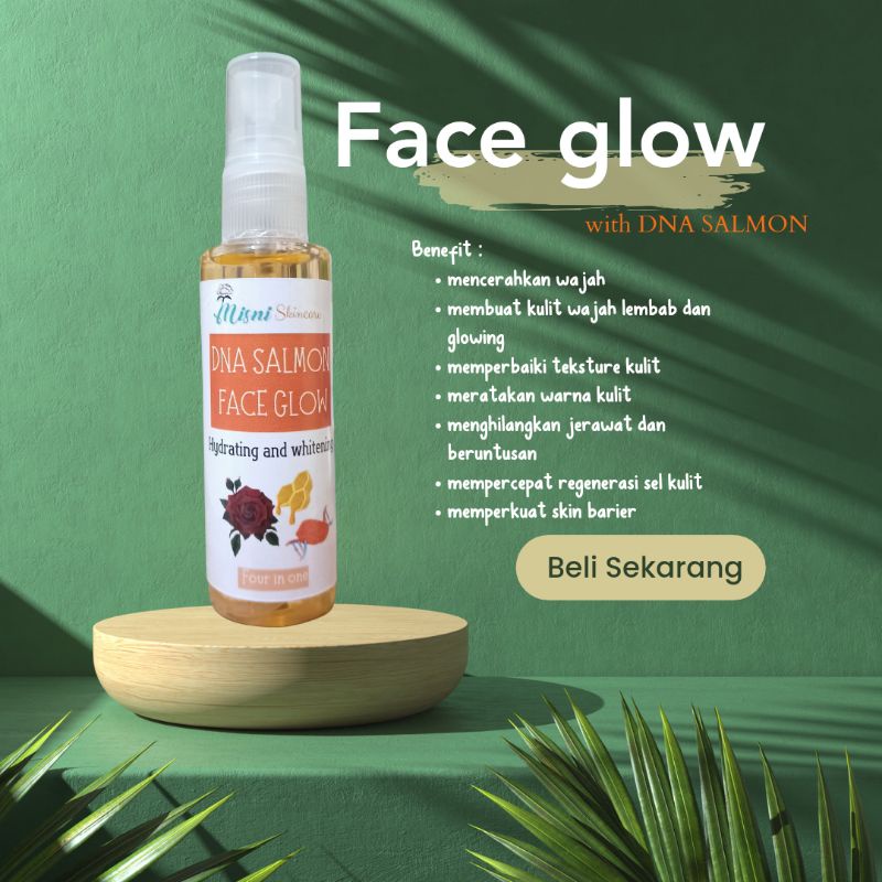 MIRACLE MAGIC Face mist DNA SALMON spray glow anti jerawat skin barier face mist saffron safron sett