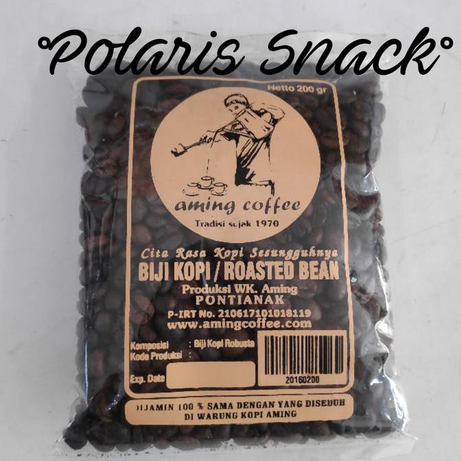 

Biji Kopi Aming Pontianak 200 gr / Roast Bean Aming limited