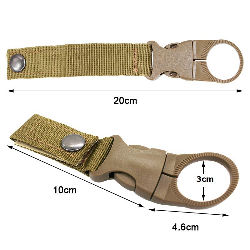 Carabiner Gantungan Pengait Botol Air Minum Bottle Hook Buckle Bag Holder Clip Hanging Serbaguna