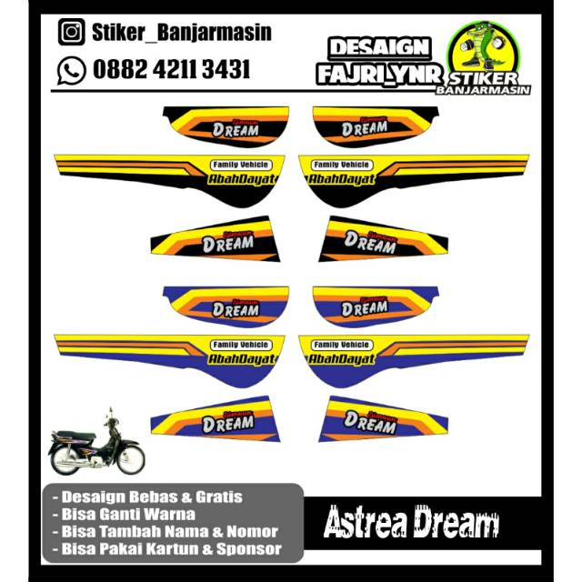 Decal Striping Astrea Dream Shopee Indonesia