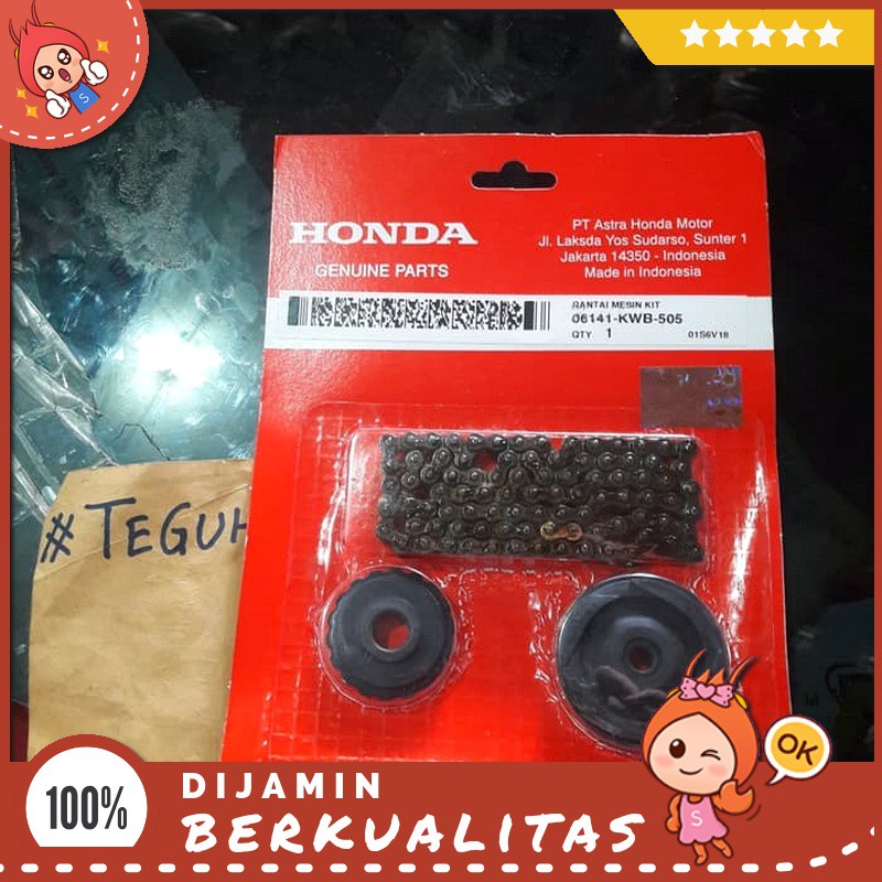 Rantai Keteng / Mesin Set Kwb Honda Revo Absolute / Honda Blade Original Honda Sparepart Motor Murah