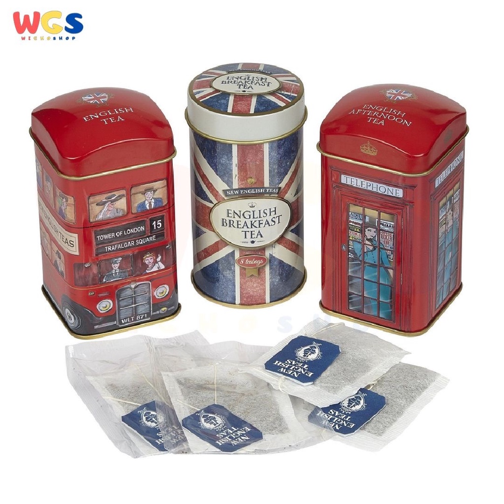 New English Teas Heritage Tea Selection Triple Tea Tins 28 Tea Bag 56g