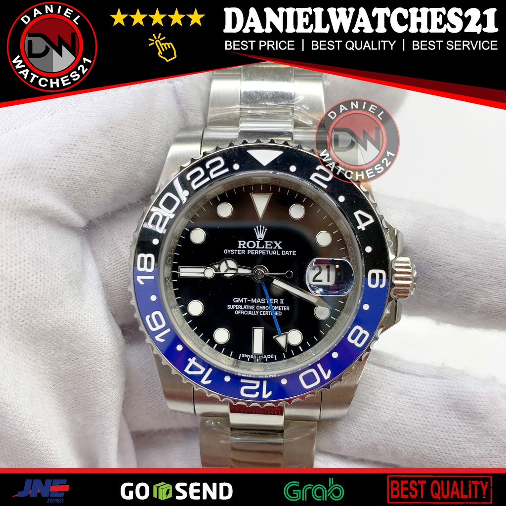 JAM TANGAN MODEL AAA+ PREMIUM GMT MASTER II BATMAN (JAPAN GRADE AAA+)