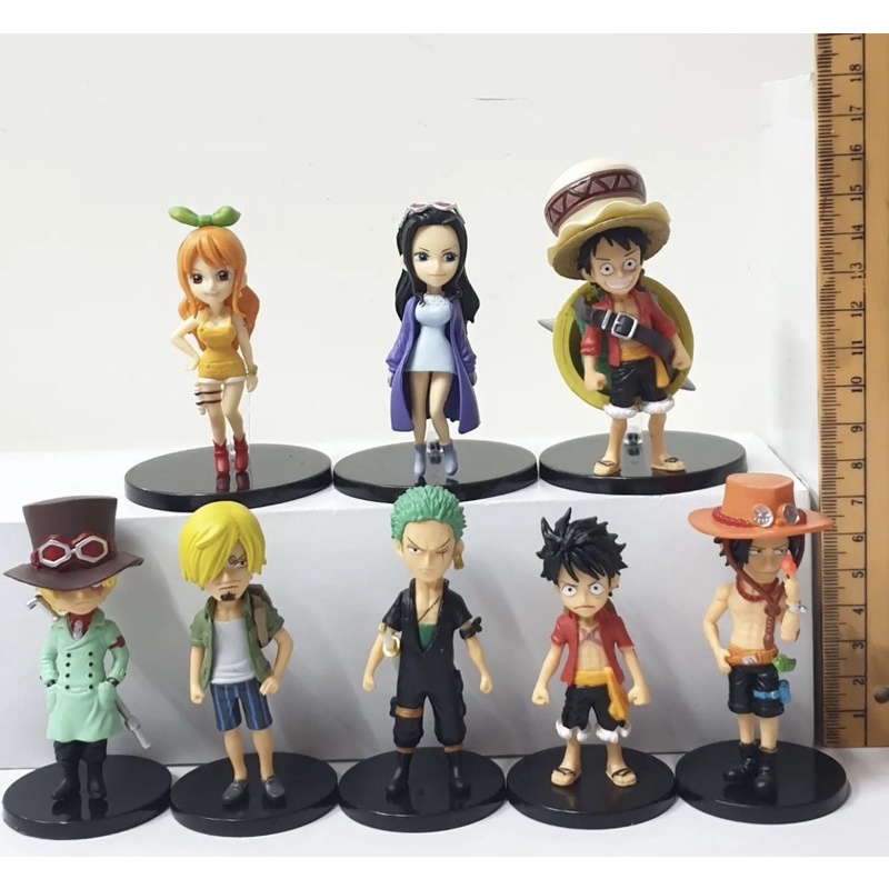 Action figure one piece wcf set isi 8