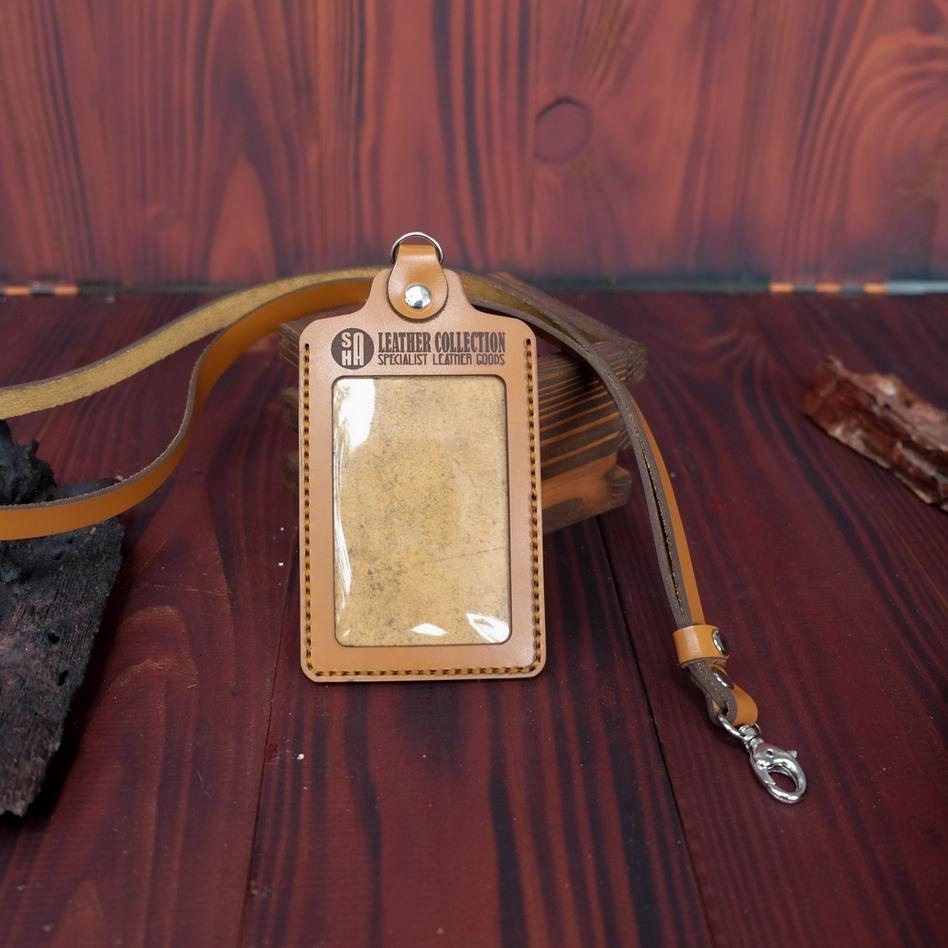 

Super Diskon NAMETAG KULIT / ID CARD HOLDER DARI KULIT