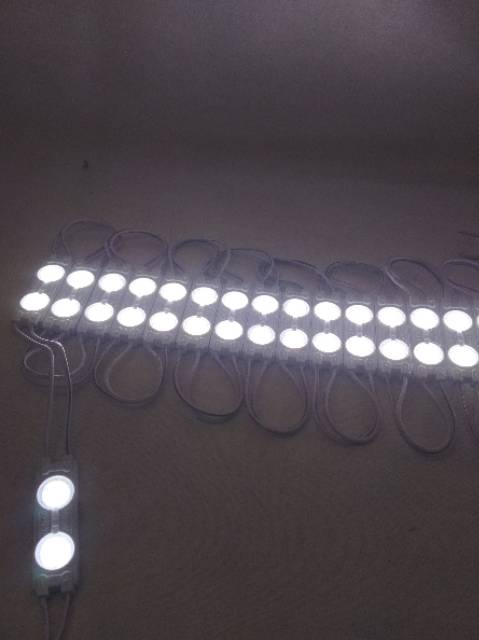 Lampu Led modul strip panjang 2 mata bulat tempel variasi backlight dc 12v