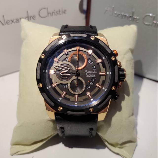 Alexandre Christie AC 6506 MC Rosegold - Second Mulus ( Bonus Strap Kulit )
